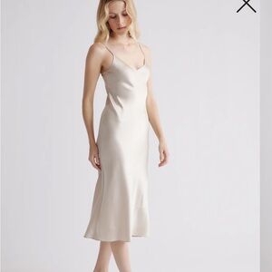 100% Washable Silk Quince Slip Dress